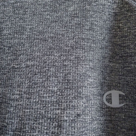Champion Gray Men' Double Dry Active Tee 2XL Long Sleeve Crew Neck Workout Sport - Picture 2 of 9